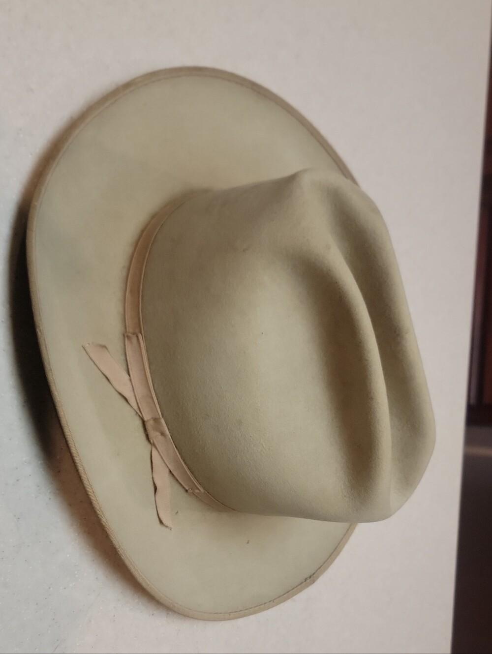 Vintage Stetson Style Open Road Cowboy Fedora Hat. 7 1/8 Made By HATZ